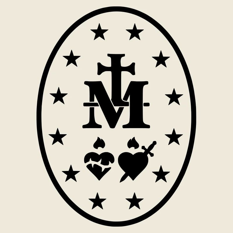 Wundersame Medaille Maria Heilige Symbole