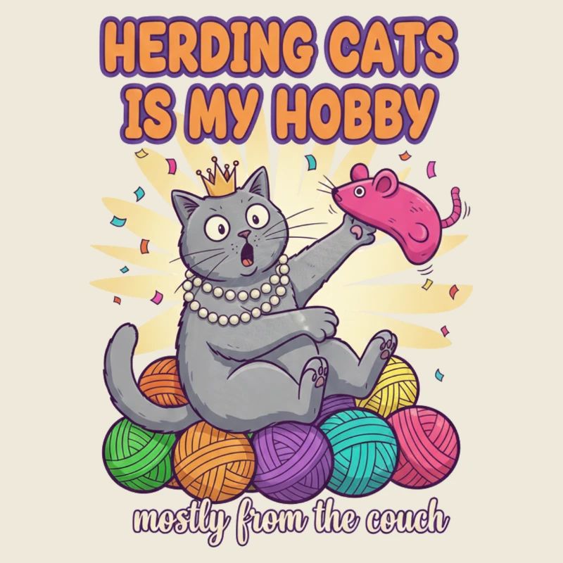 Garder des chats est mon passe-temps – design de chat drôle