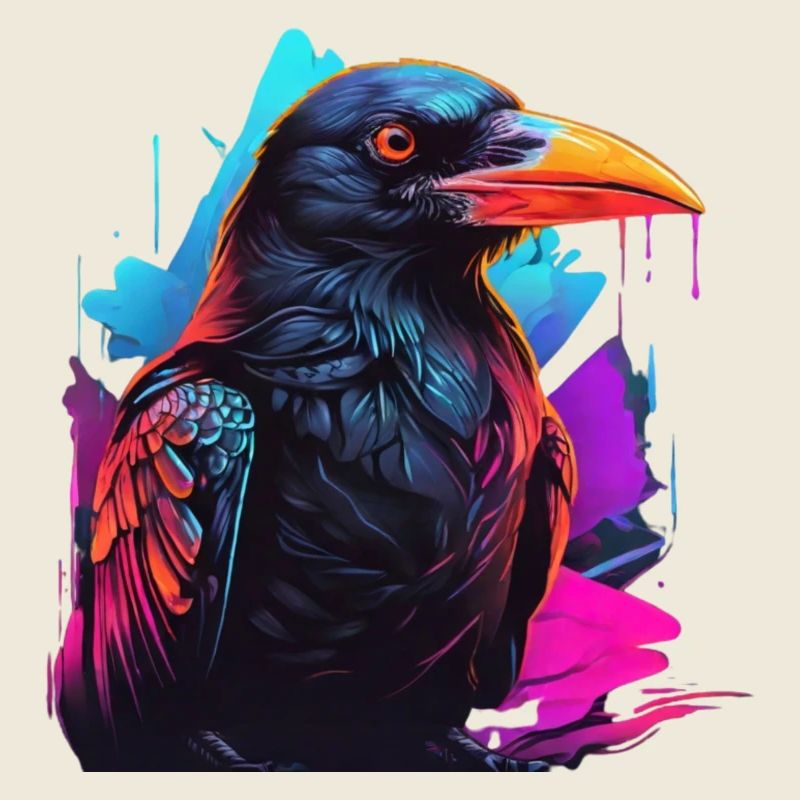 Corbeau Corbeau coloré Neonlight