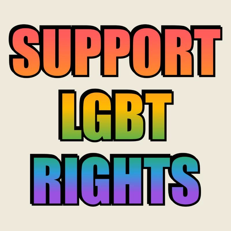 Unterstütze LGBT Right Rainbow