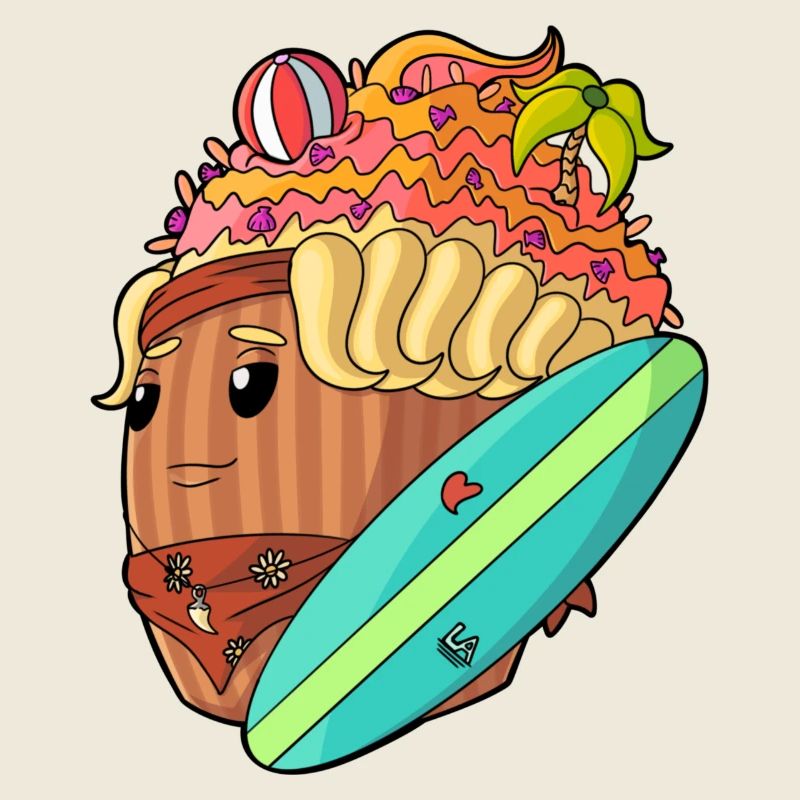 Surf Cupcake