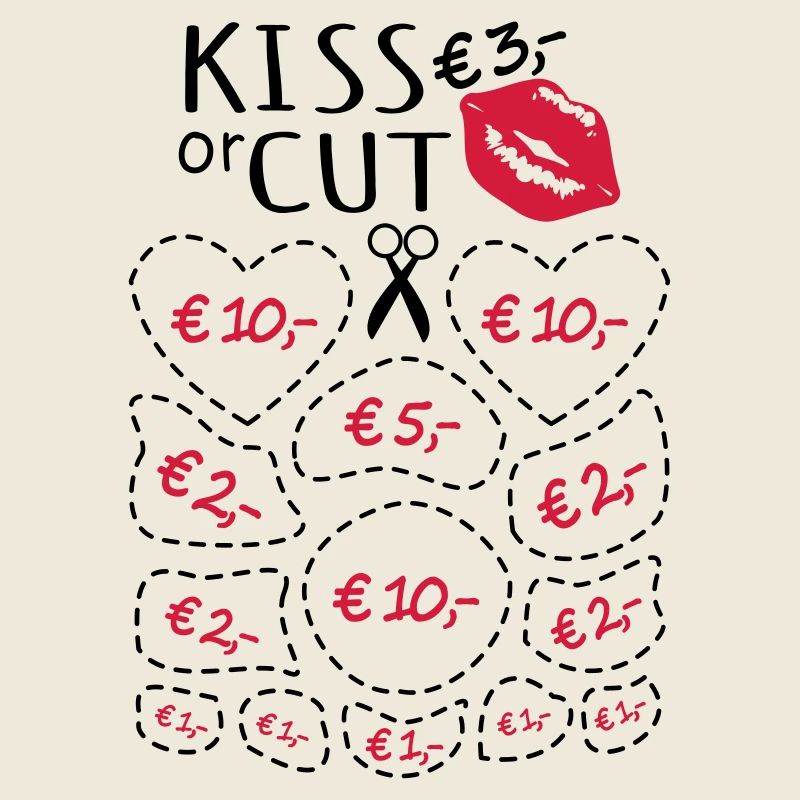 Junggesellenabschied Küssen oder Ausschneiden
