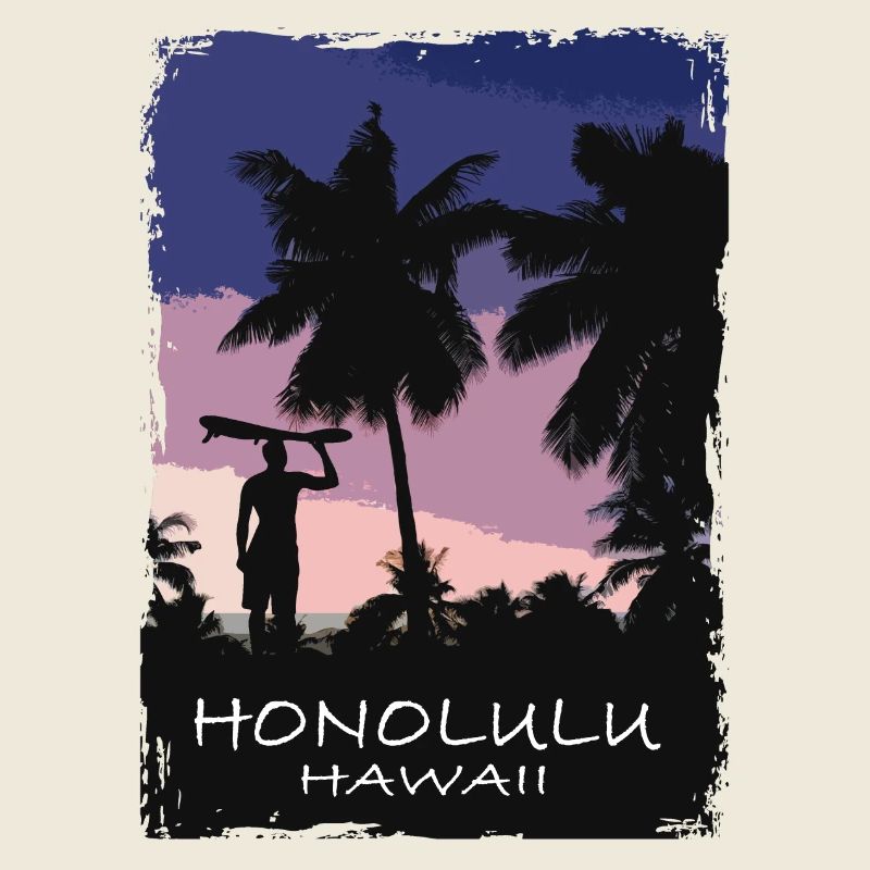 Honolulu - Hawaii - Beach - Surfing - Surfer