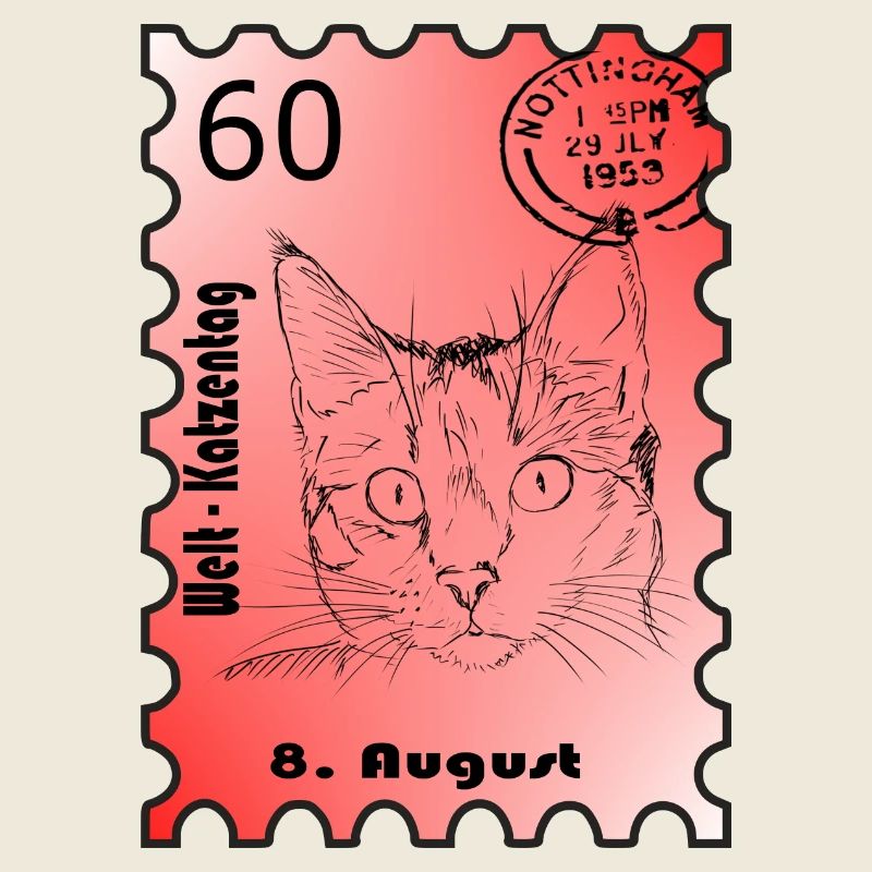 Briefmarke Katzentag