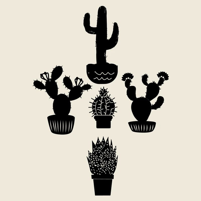 Five cacti