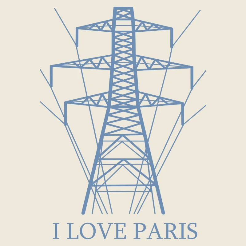 Ironique, j’adore Paris Tour Eiffel comme pôle électrique