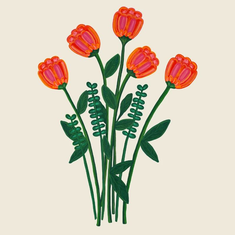 Bouquet de fleurs romantique