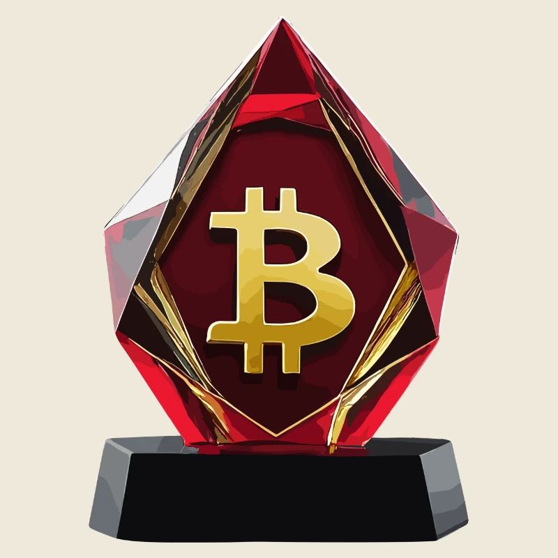 Bitcoin Kristall Logo Design