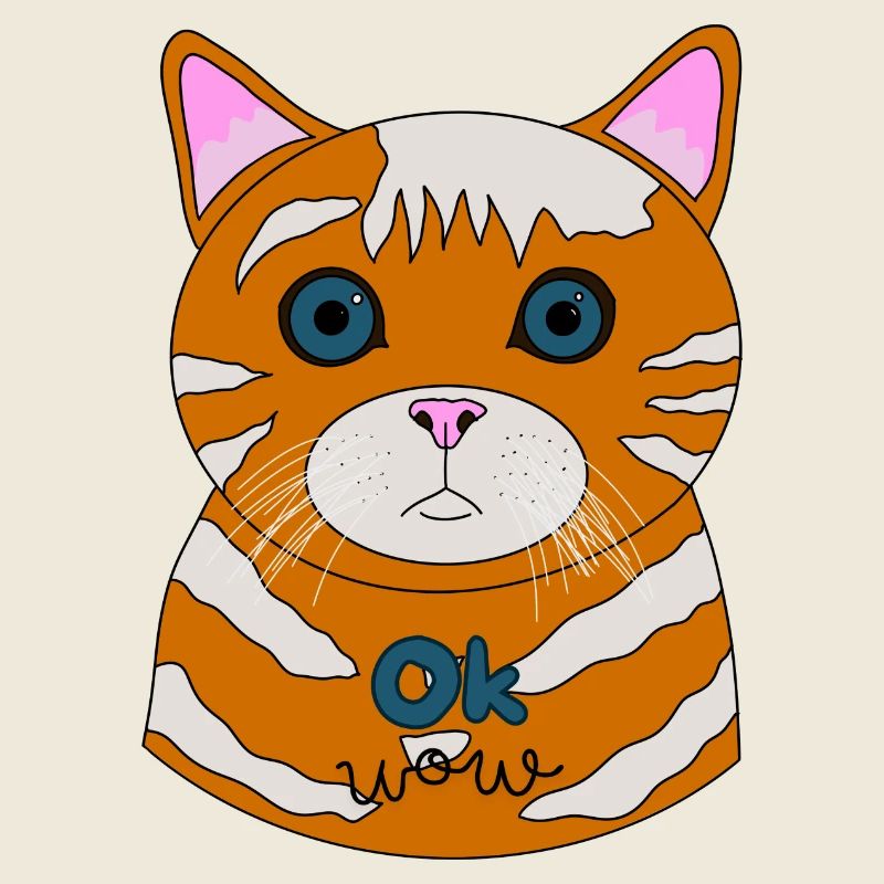 Astonished Cat Ok Wow