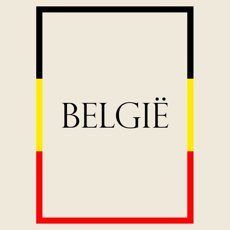 Belgique, Belgique Lettrage de déclaration avec drapeau