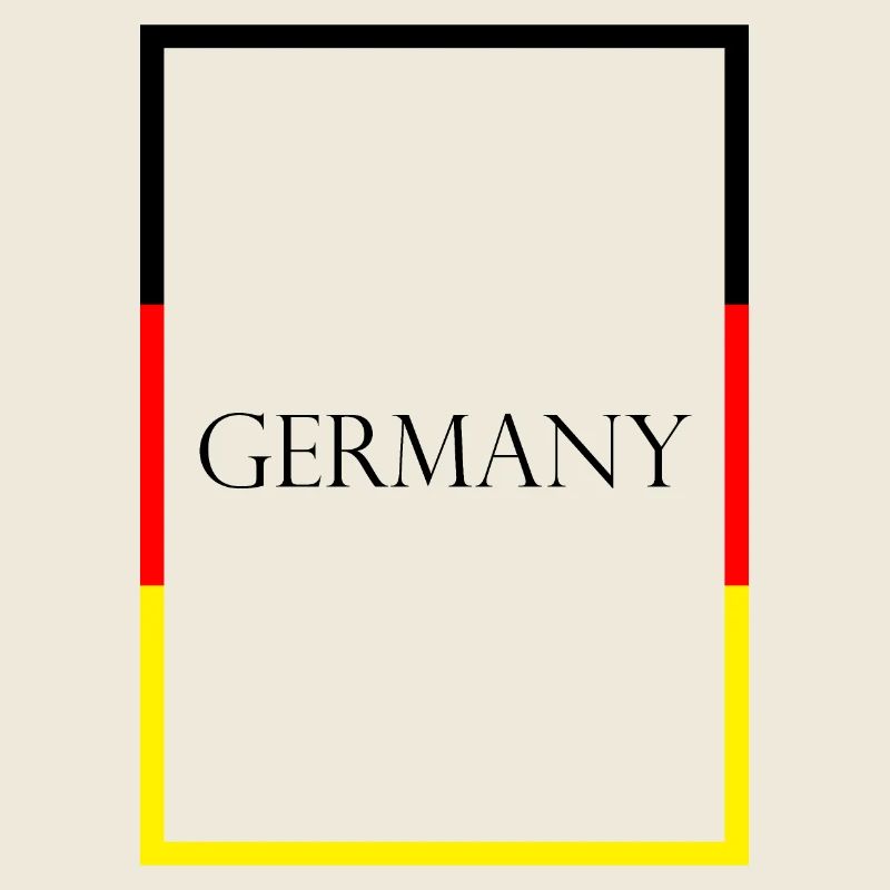 Germany Germany Statement Lettering with Flag
