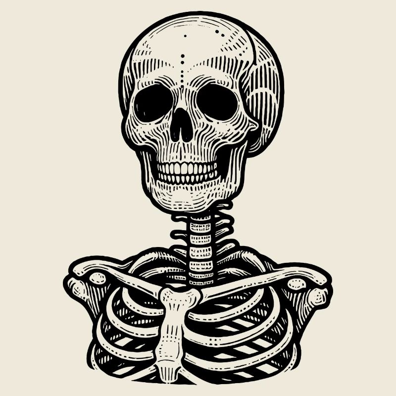 Mystical Intensity, Skeleton Portrait