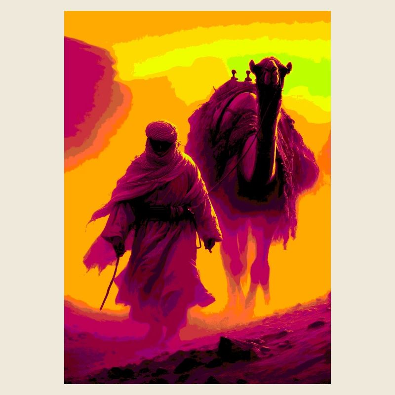 Bédouin dans le Désert