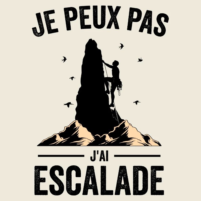 escalade un rocher Je peux pas j'ai escalade