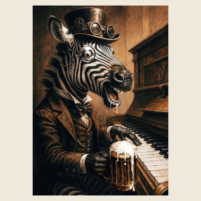 Zebra Pianist