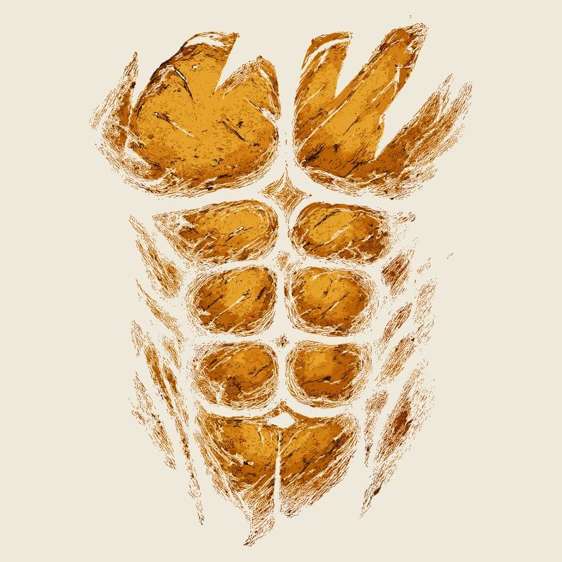 Structure musculaire orange feu