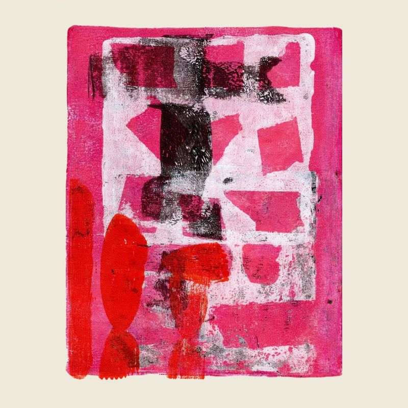 Abstrait Monoprint Street Art Impression Expressionnisme