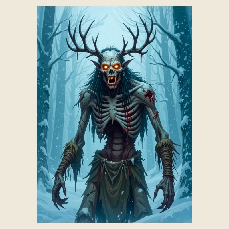 Wendigo, démon cannibale émacié du folklore