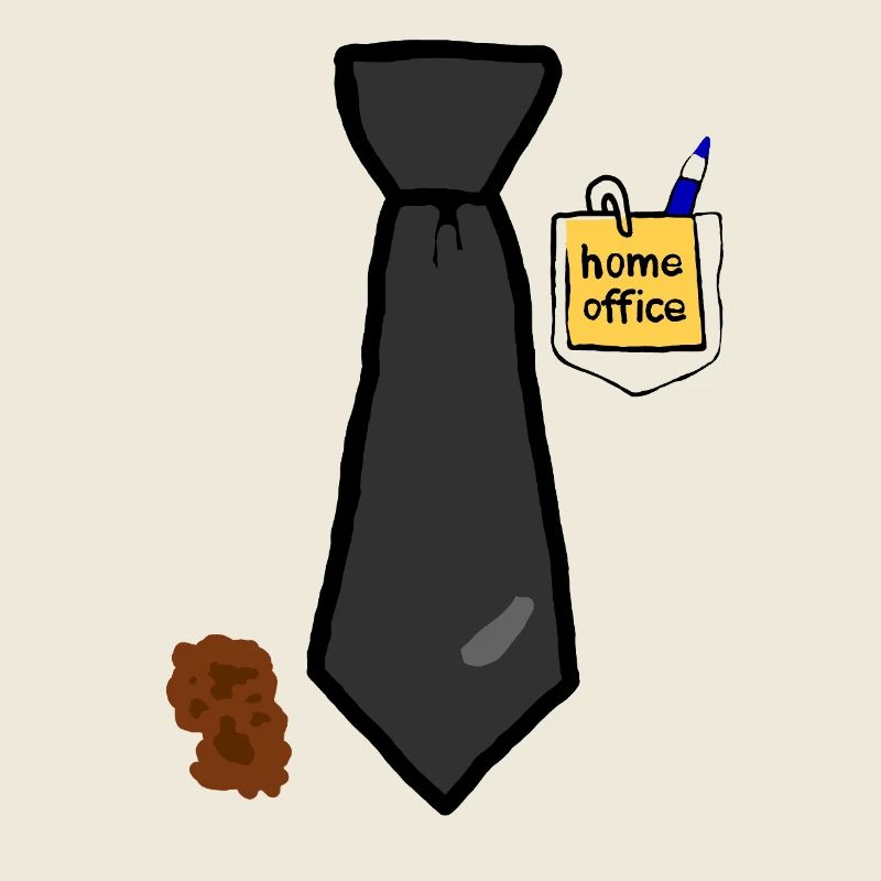 Homeoffice Fun Krawatte 