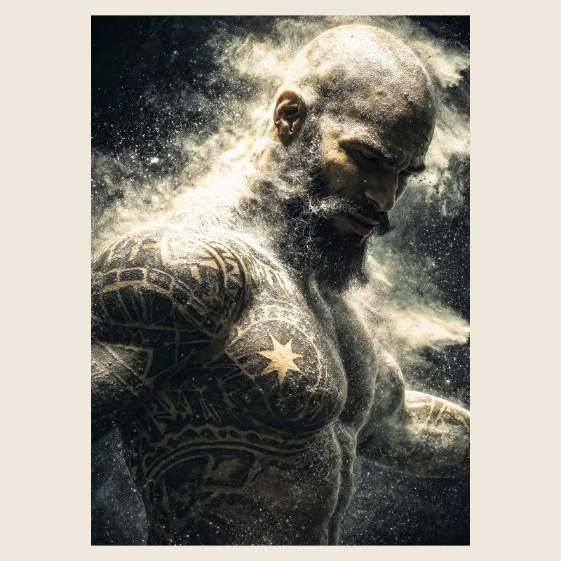 Encre de guerrier poussiéreux