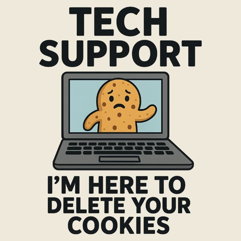 Tech Support I'm Here To Delete Your Cookies