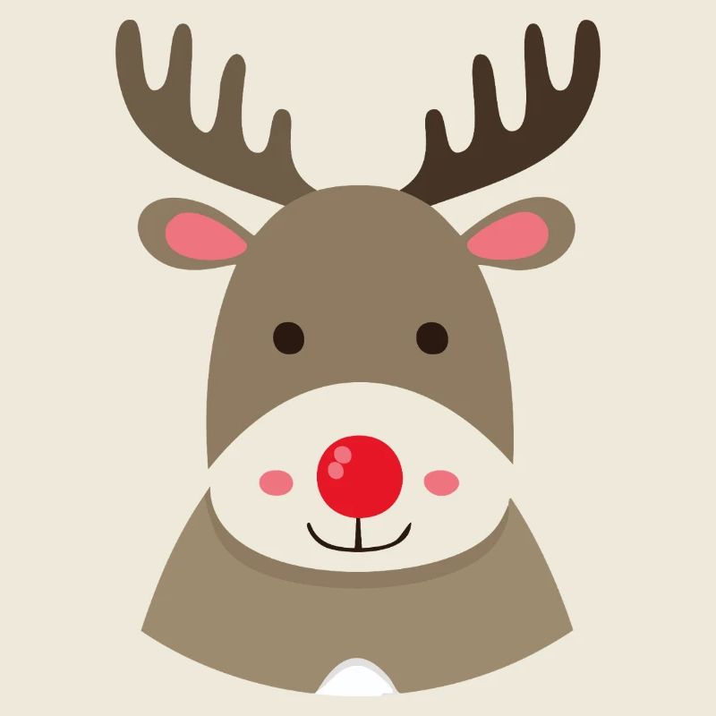 Motif de dessin animé Rudolph Renne