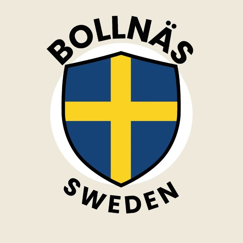 Drapeau du Bouclier de Suède de Bollnäs