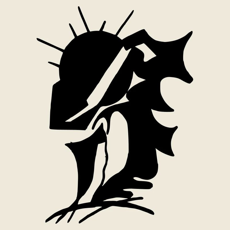 Schwarze Stille Minimaldesign