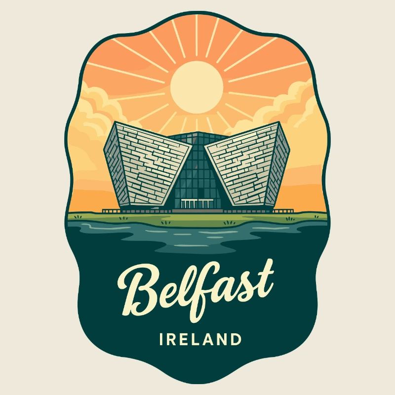 Belfast Titanic Vintage-Reiseabzeichen