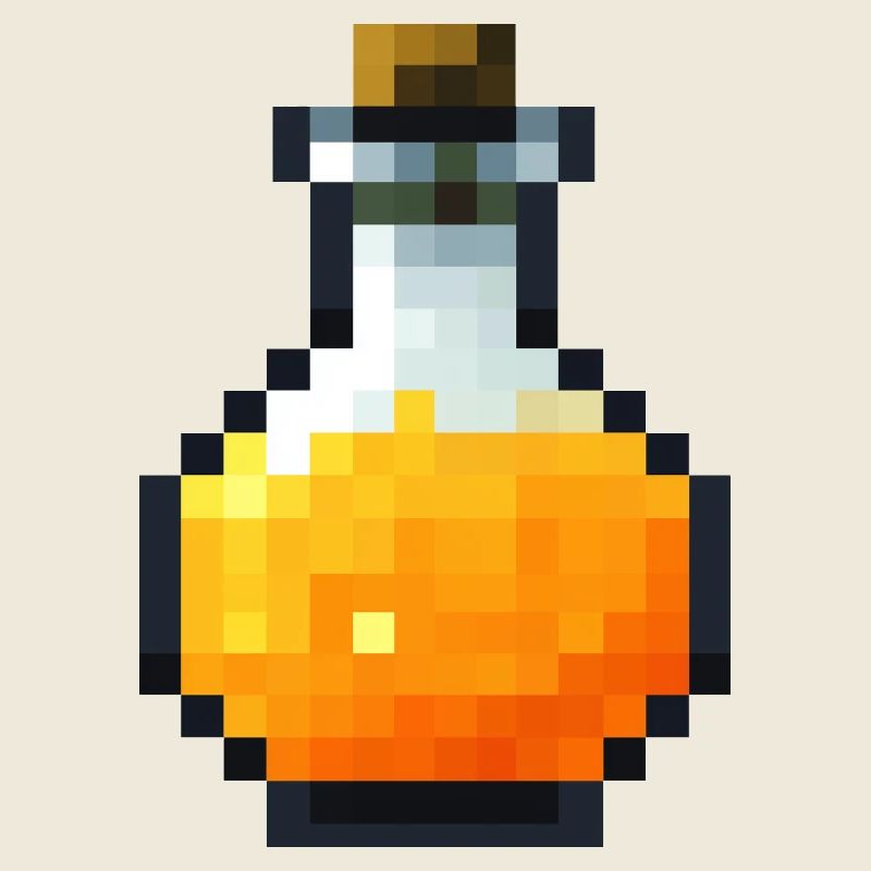 Potion pixel art style retro 8 bit
