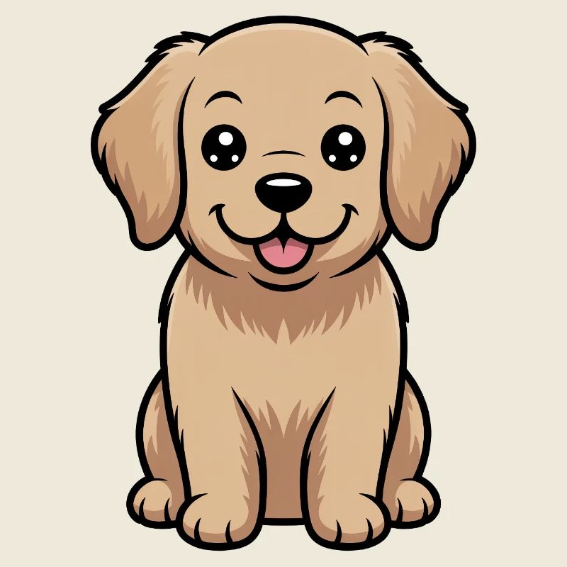 Cute Golden Retriever Comic