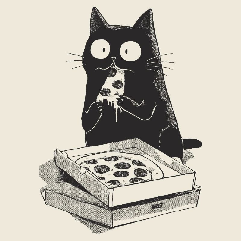 Pizza-Katze