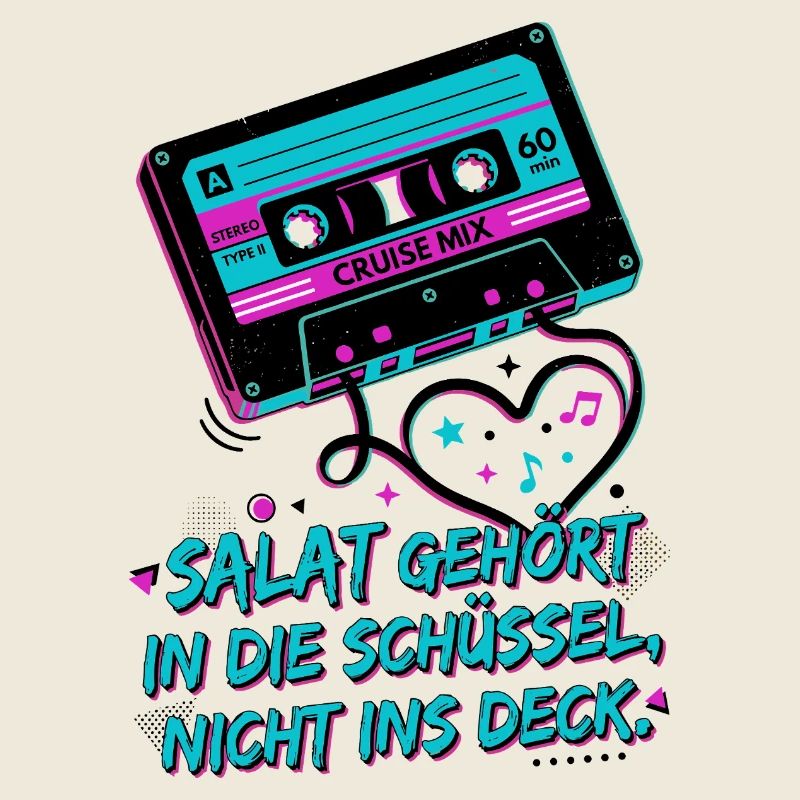 Retro Kassette Audio Band Salat