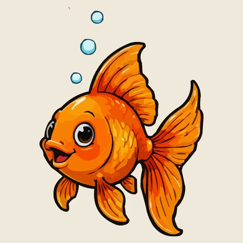 Orange Goldfish Comic