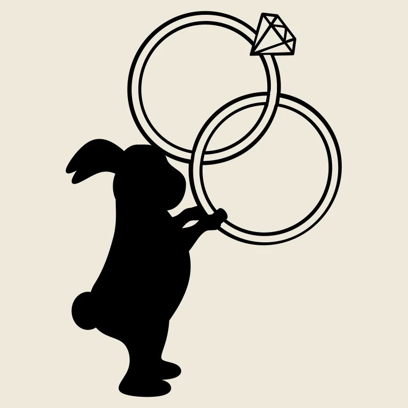 Bagues de mariage Lapin de mariage