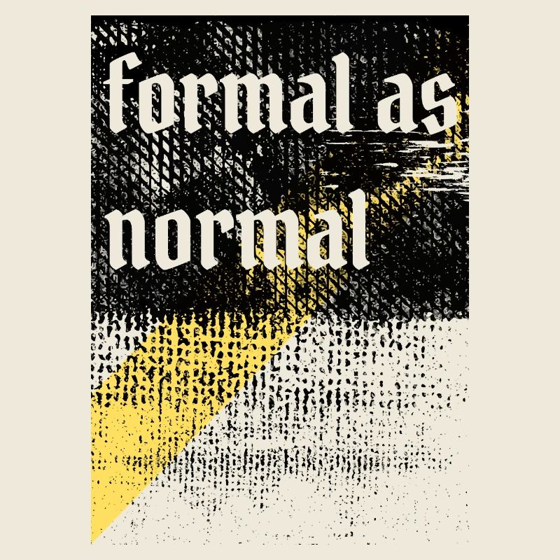 Anti formal grungy ironic design