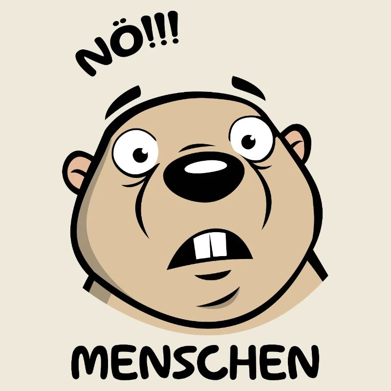 Lustiges Murmeltier Nö Menschen