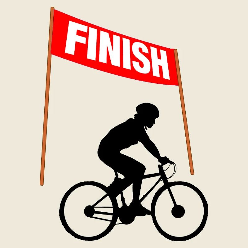 Ligne d’arrivée cycliste