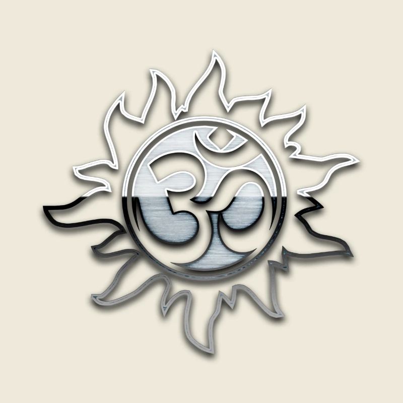 EsoGeo ★ Om Aum 01 ★ Silber Effekt Style ★ Silver