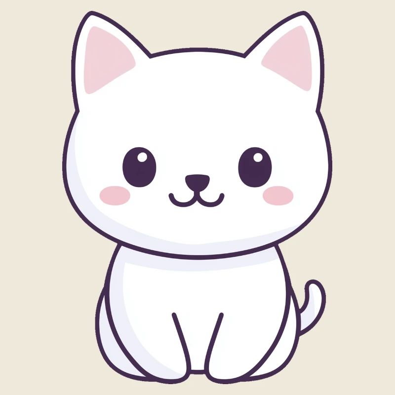 Bébé chat, chaton kawaii, dessin manga