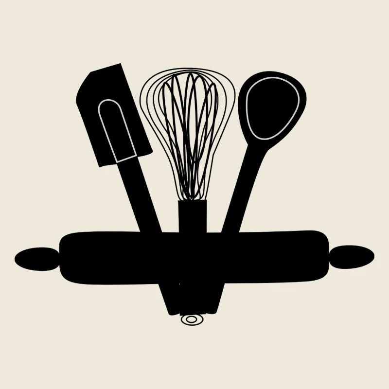 Backen Silhouette Geschenk T-Shirts