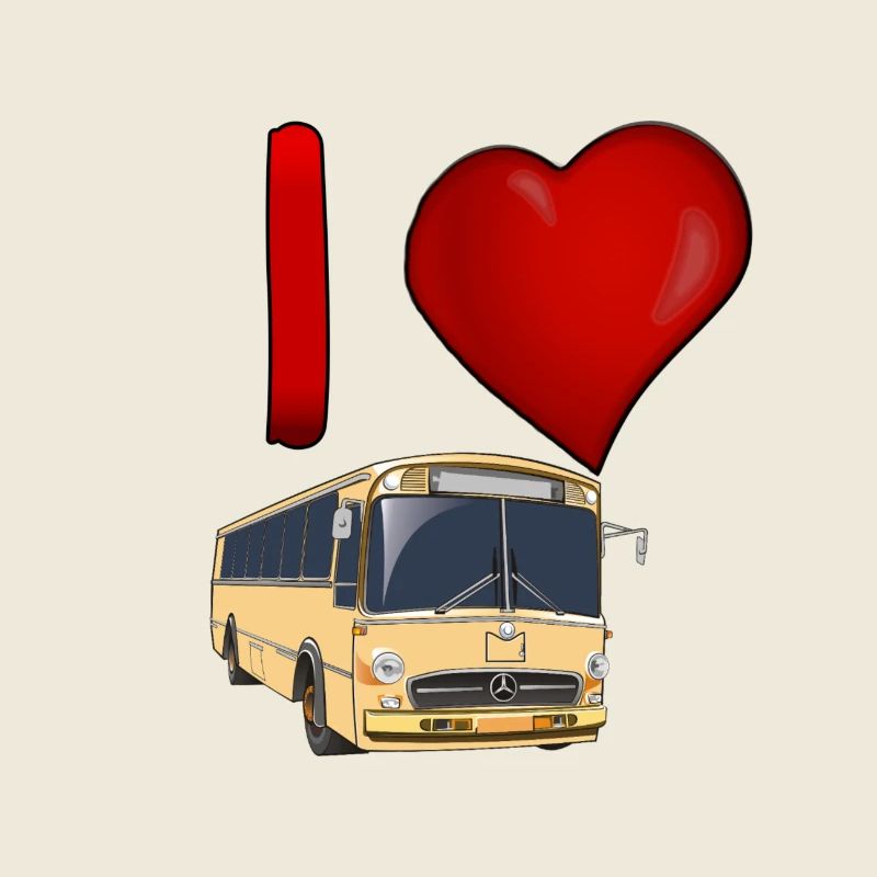 J’adore les bus : Heart et Vintage Bus