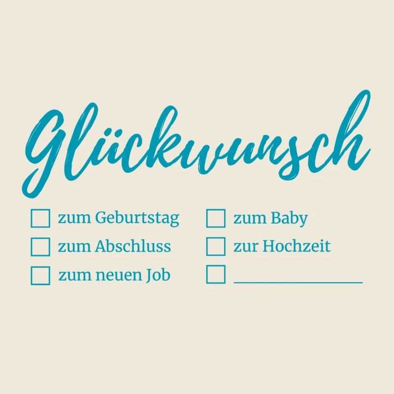 Congratulations lettering checkboxes