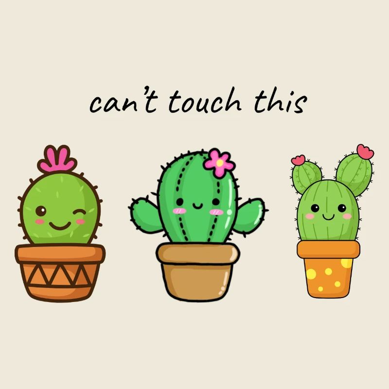 Mignons amis cactus dans le pot