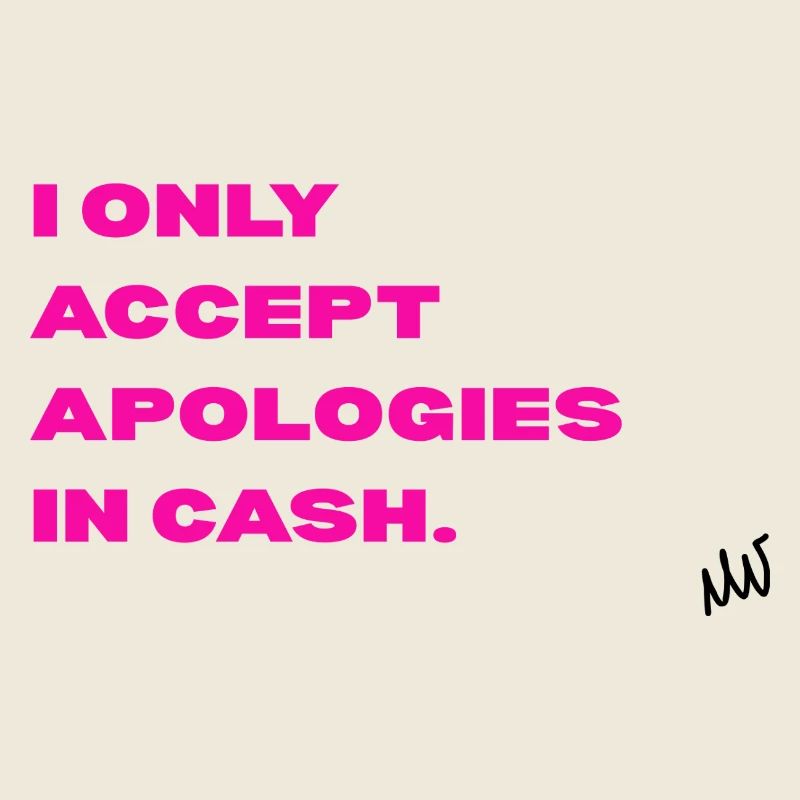 Neonpink Spruch by Pinkmagicart