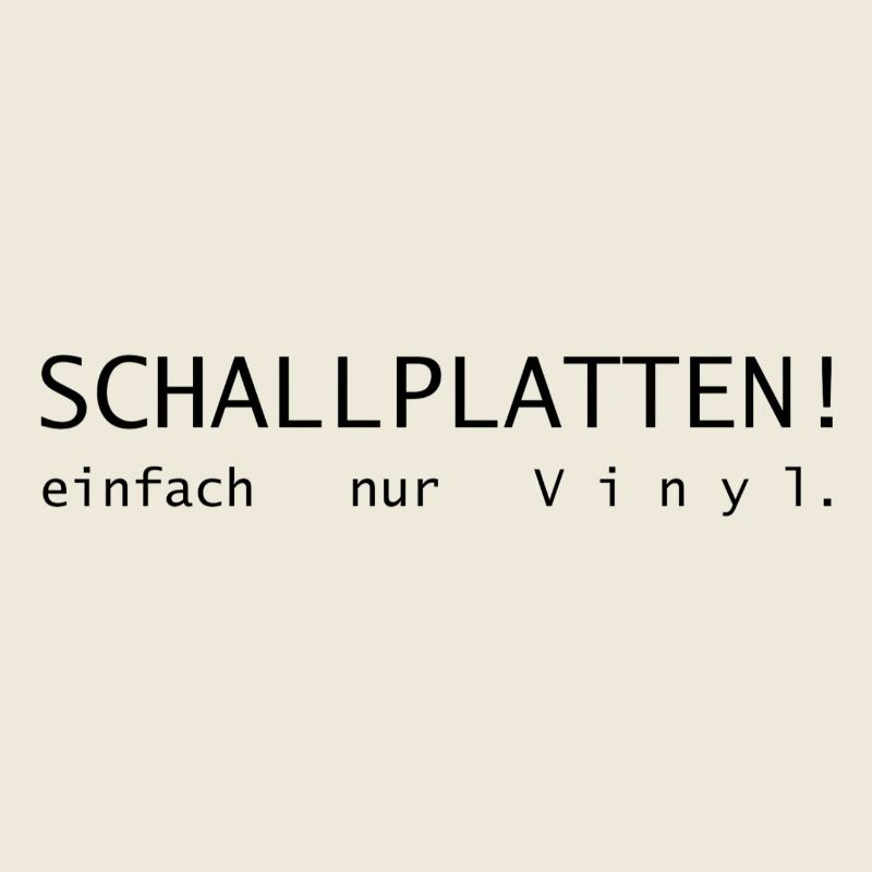 Schallplatten! einfach nur Vinyl.