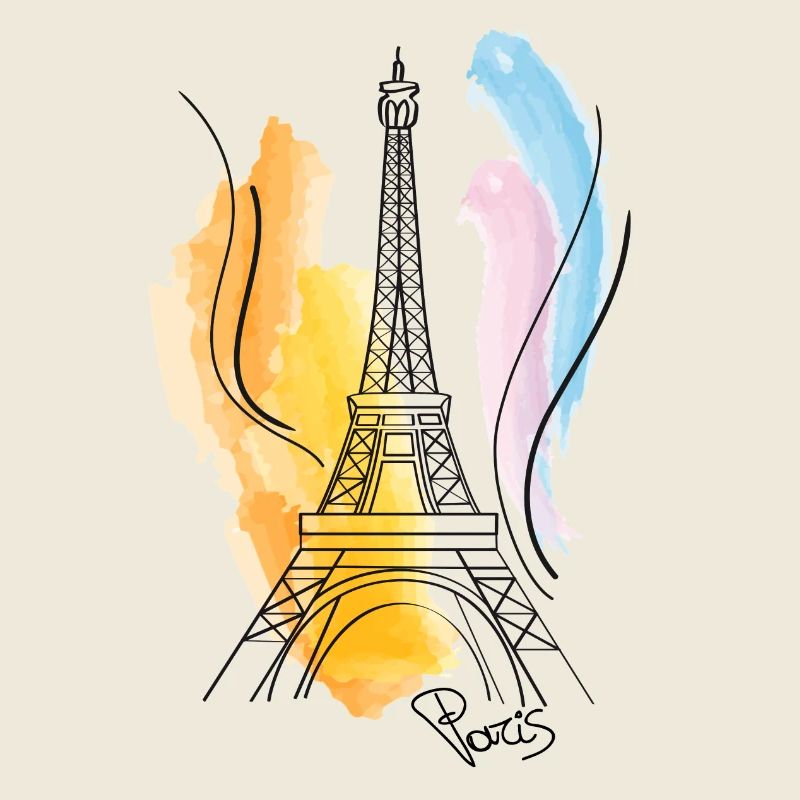 Eiffel Tower drawing
