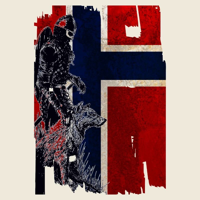 Wikinger Wolf Norwegen