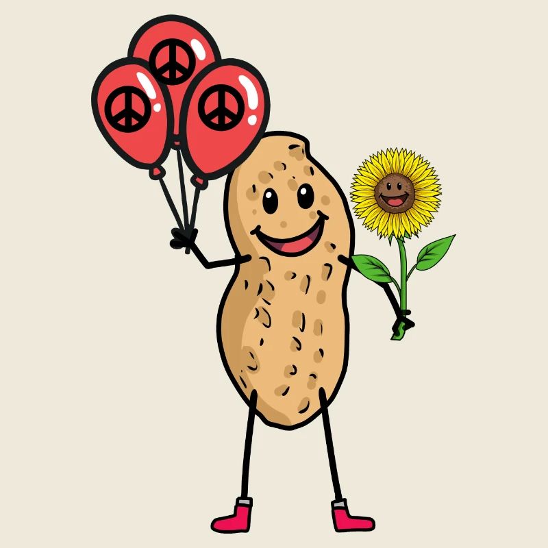 Erdnuss Peace Sonnenblume Friedensbewegung Frieden