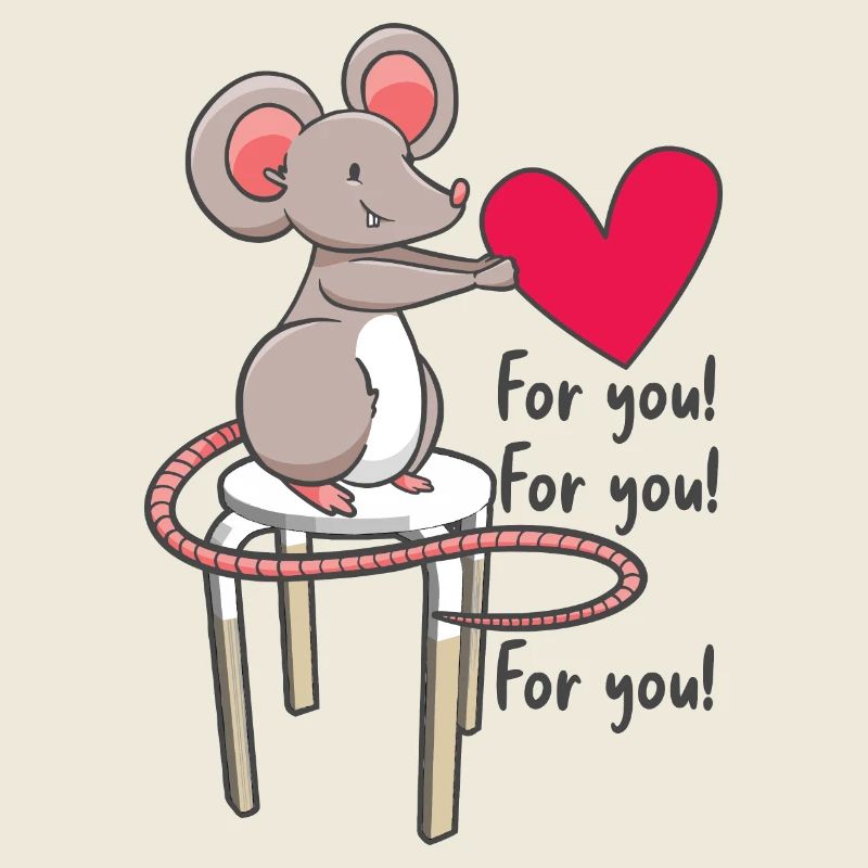 Süße Maus mit Herz